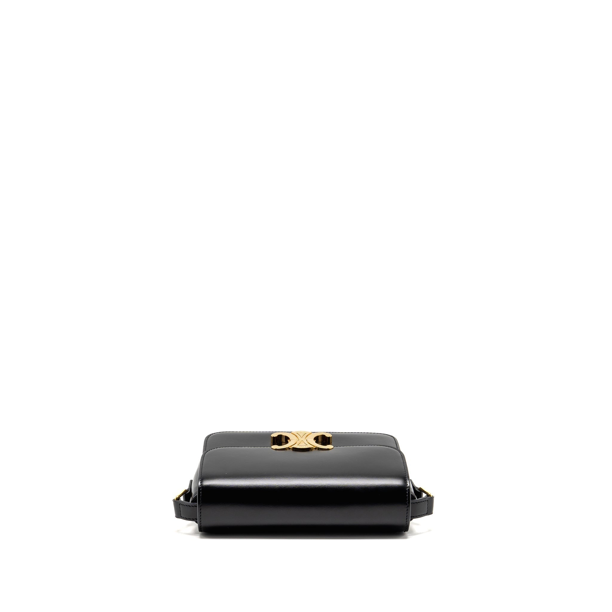 celine-teen-triomphe-bag-shiny-calfskin-black-ghw