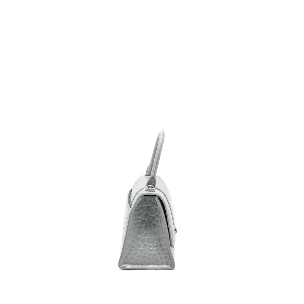 balenciaga-small-hourglass-bag-croc-embossed-calfskin-grey-shw-copy