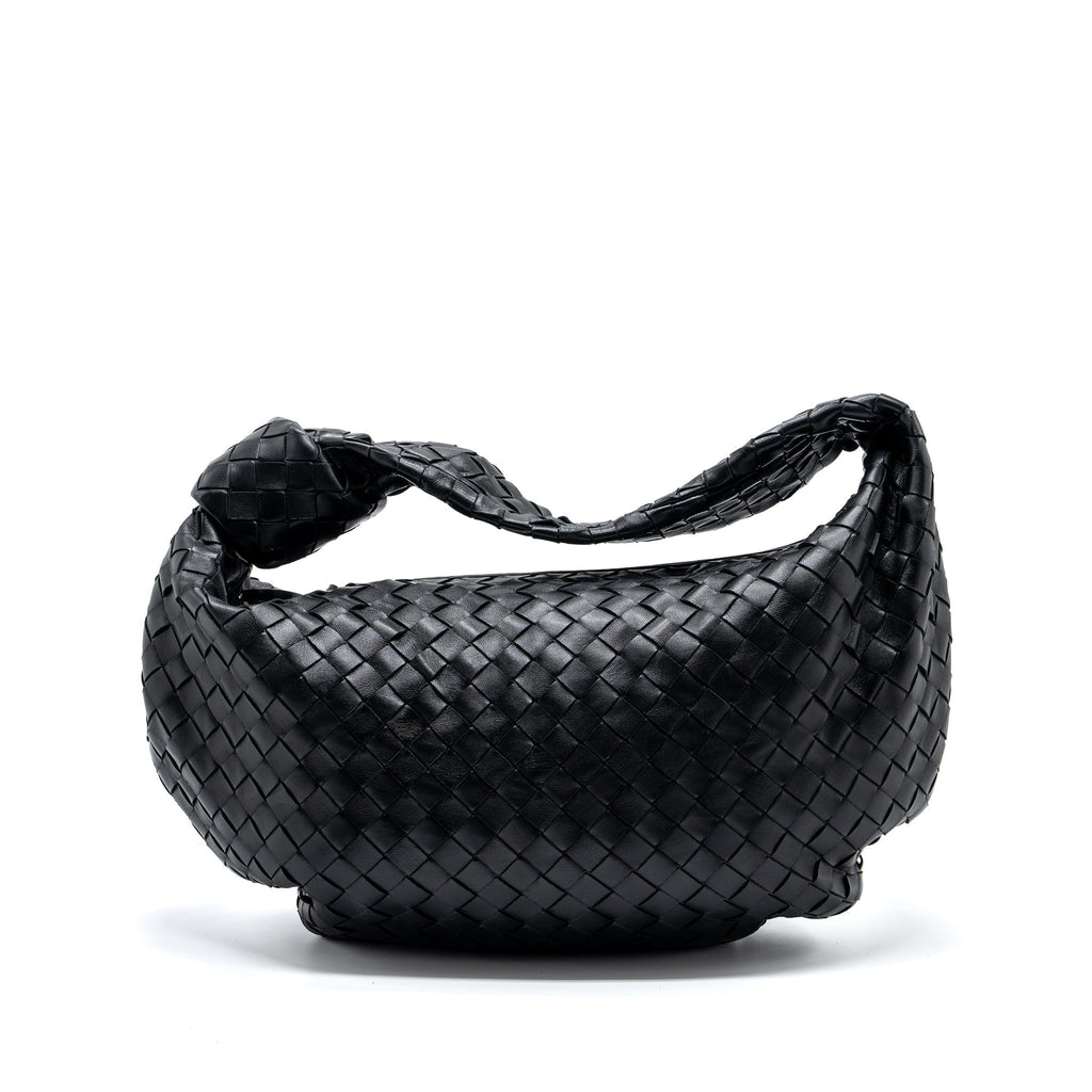 bottega-veneta-small-jodie-lambskin-black-shw