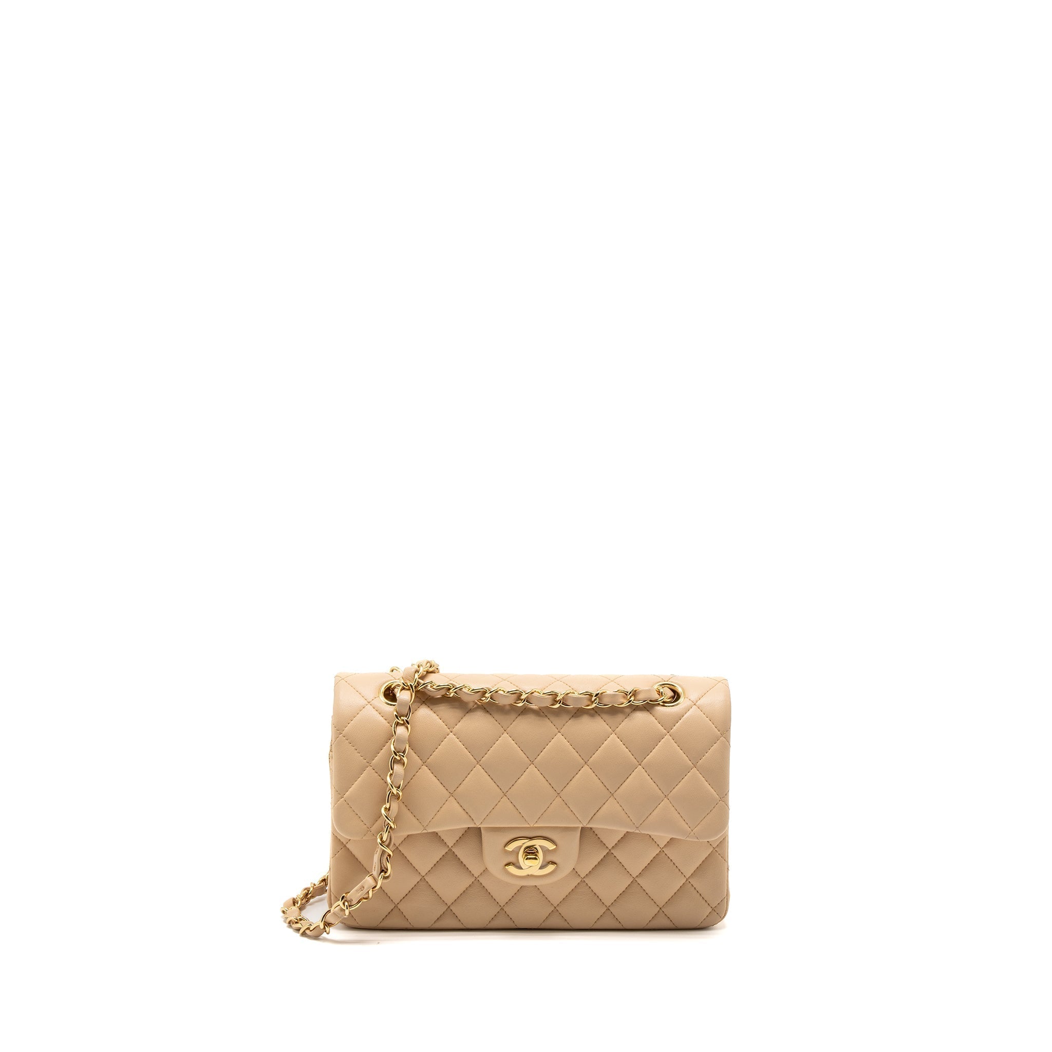 chanel-small-classic-flap-bag-lambskin-beige-ghw