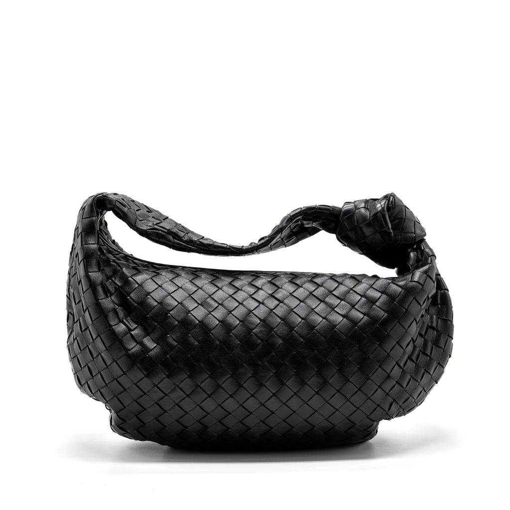 bottega-veneta-small-jodie-lambskin-black-shw