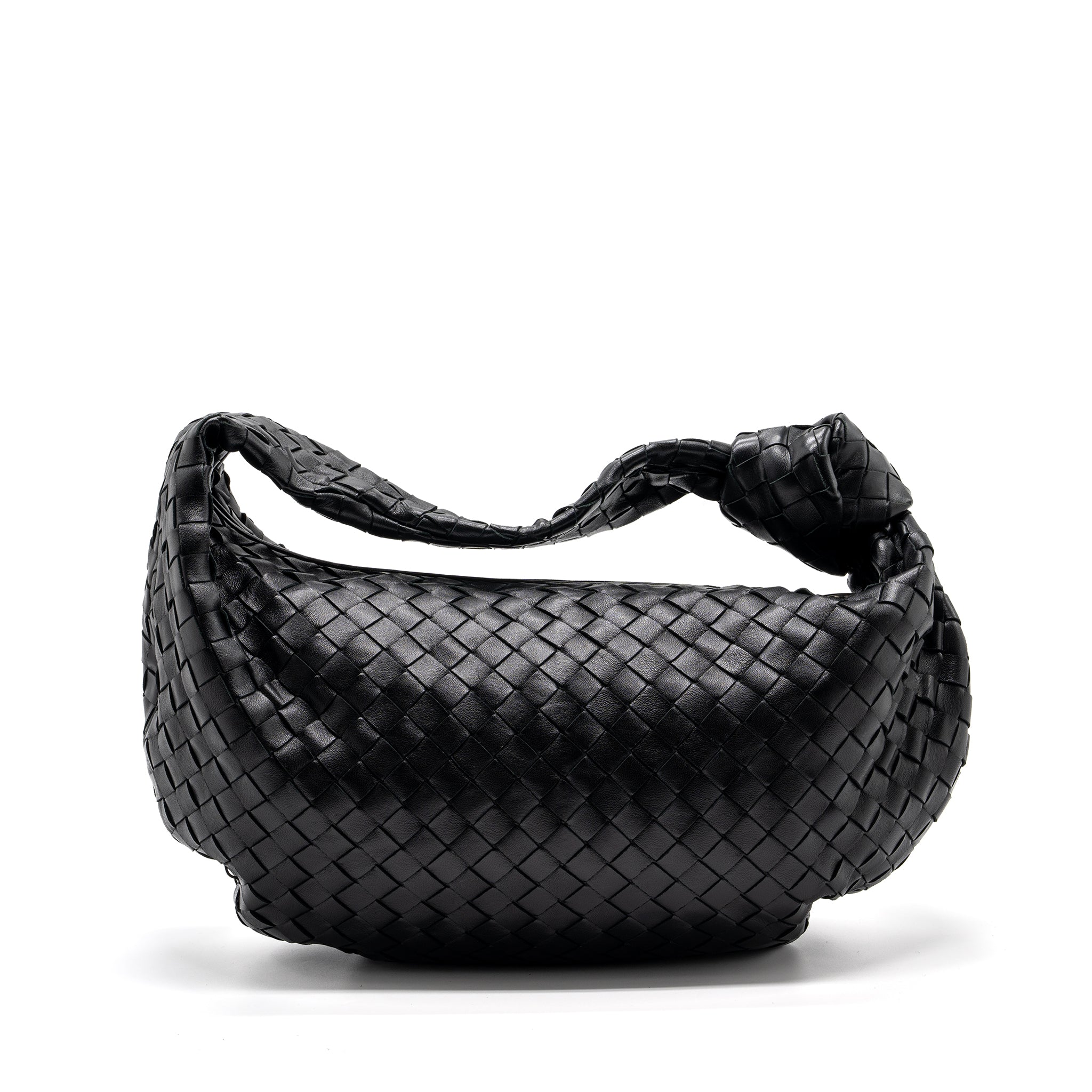 bottega-veneta-small-jodie-lambskin-black-shw