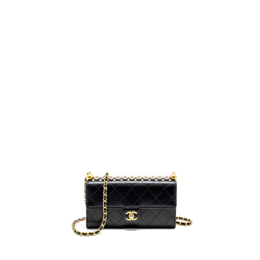 chanel-quilted-pearl-long-wallet-on-chain-goatskin-black-ghw