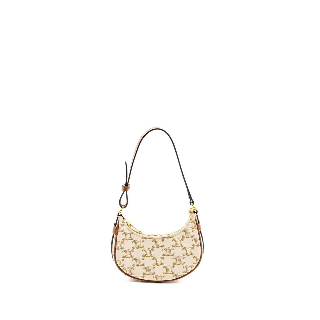 celine-mini-ava-bag-triomphe-canvas-calfskin-white-brown-ghw