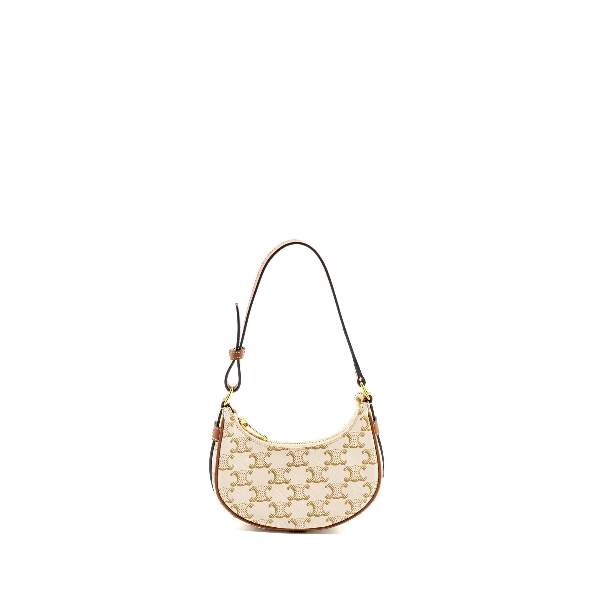 celine-mini-ava-bag-triomphe-canvas-calfskin-white-brown-ghw