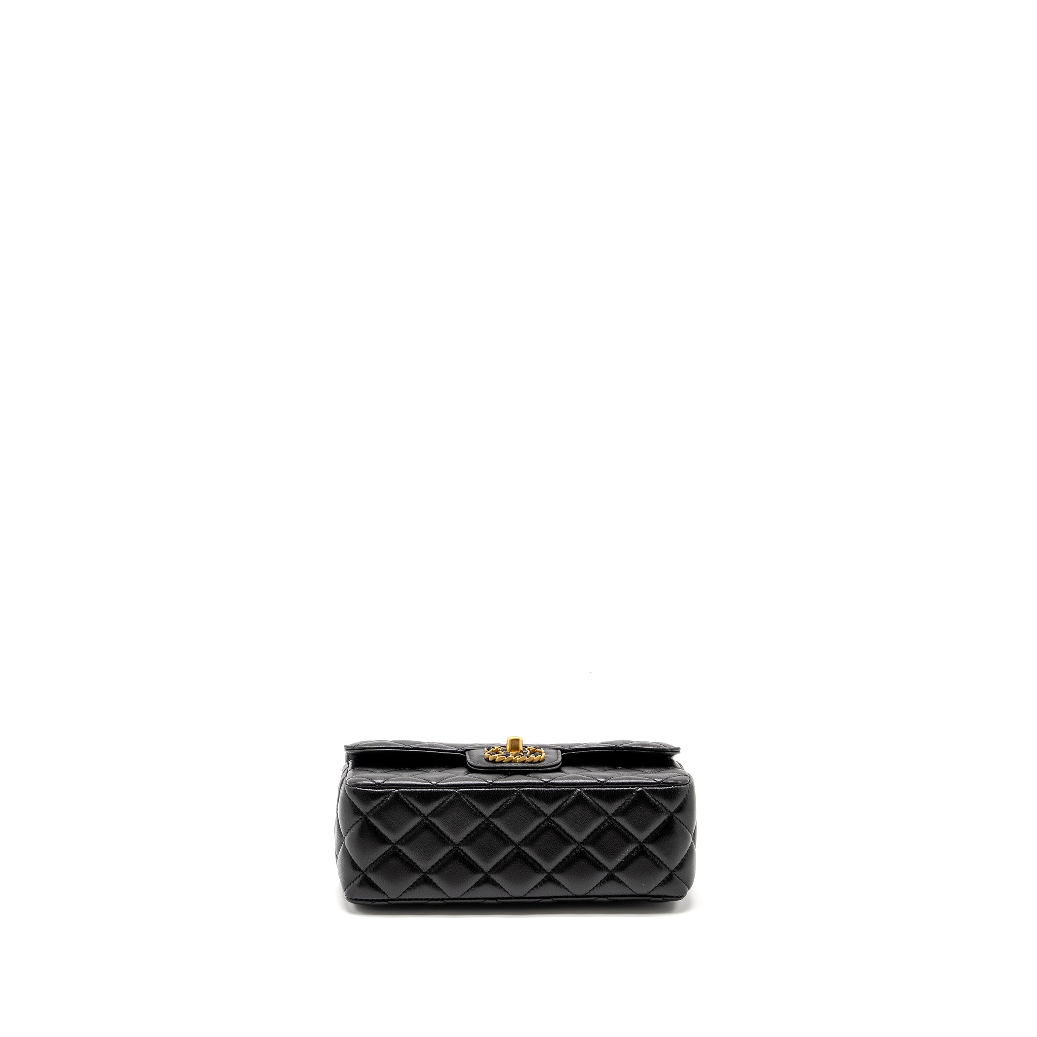 chanel-detailed-top-handle-flap-bag-lambskin-black-ghw-microchip