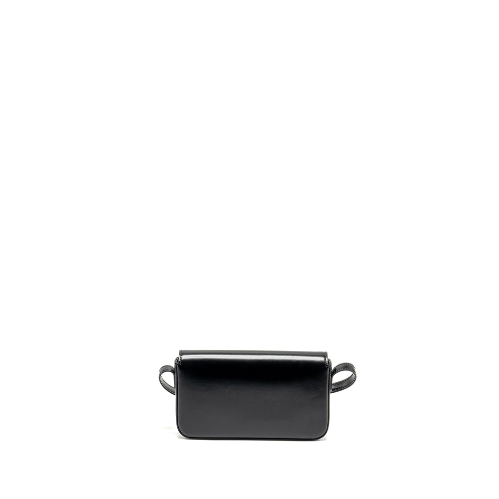 celine-triomphe-shoulder-bag-shiny-calfskin-black-ghw-1