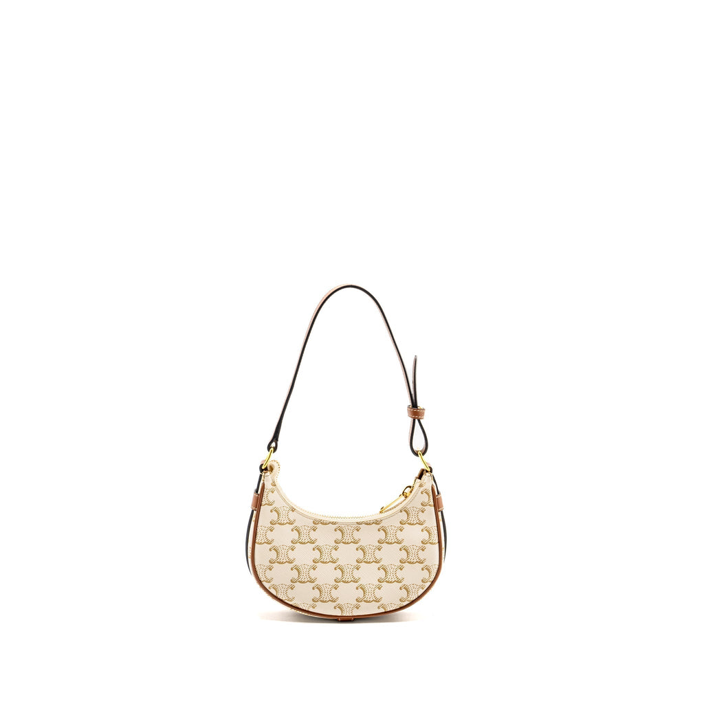 celine-mini-ava-bag-triomphe-canvas-calfskin-white-brown-ghw