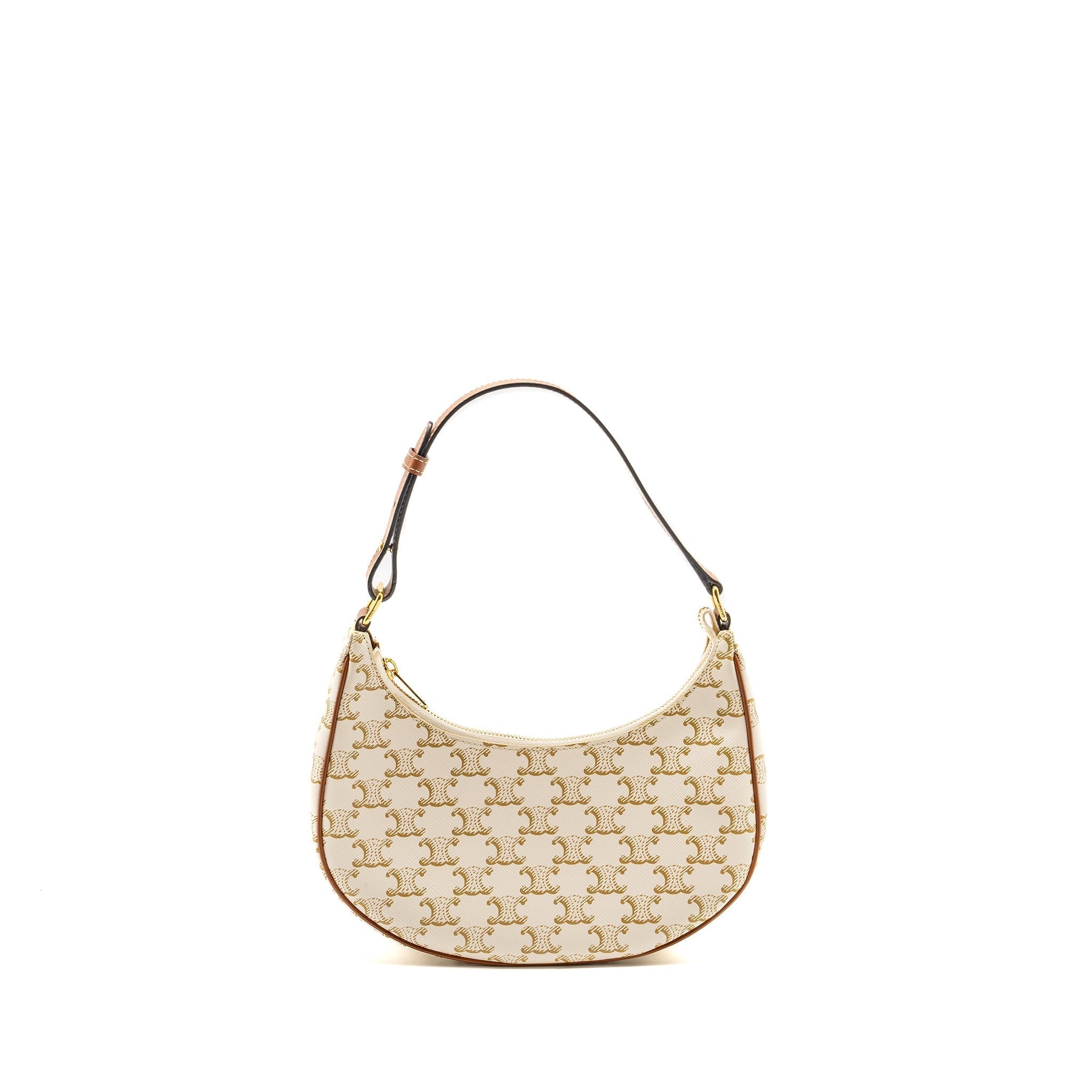 celine-meduim-ava-bag-triomphe-canvas-calfskin-white-brown-ghw