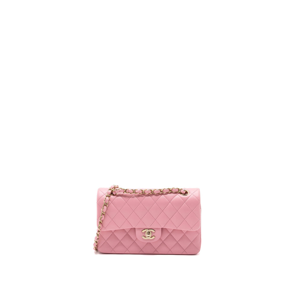 chanel-small-classic-double-flap-bag-lambskin-pink-lghwmicrochip-copy-1