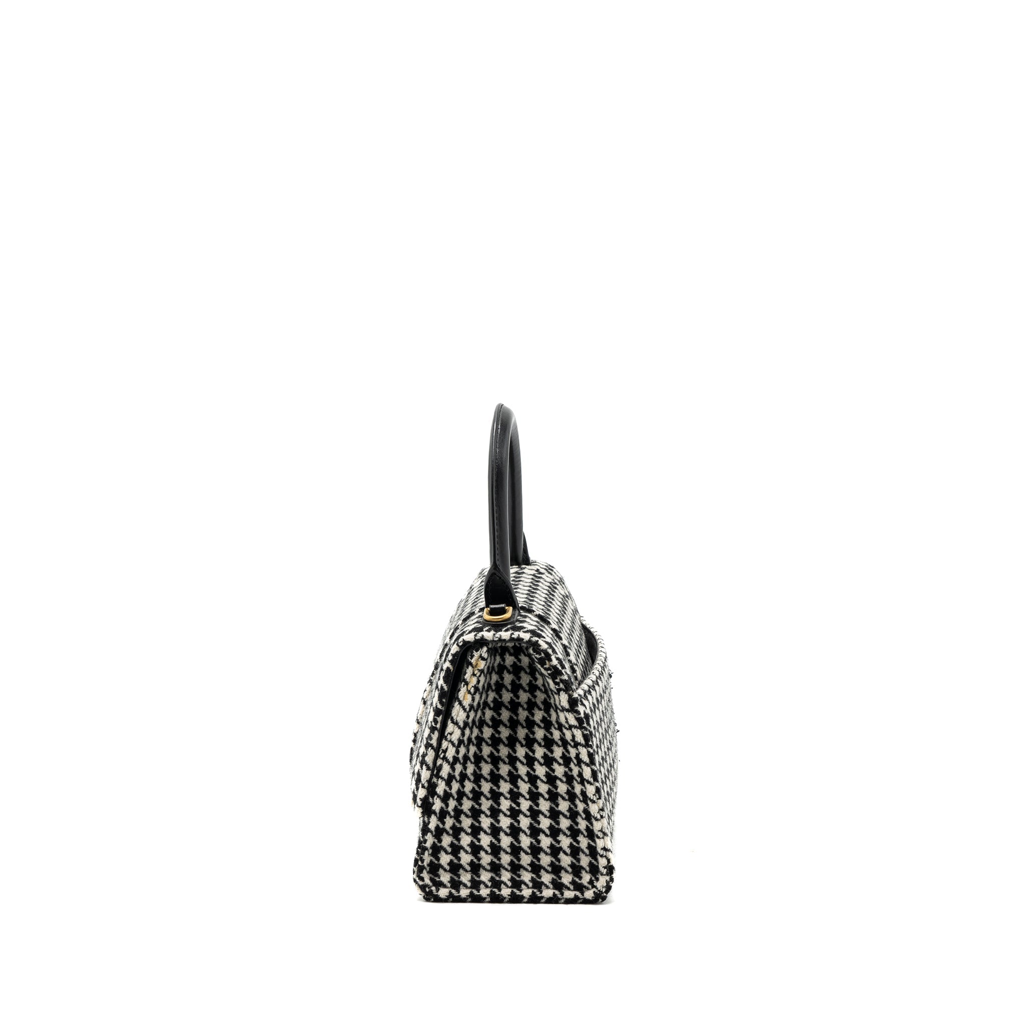 balenciaga-hourglass-s-wool-houndstooth-black-white-ghw