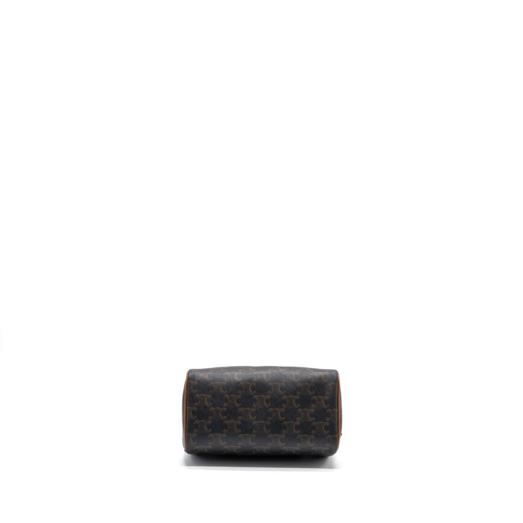 celine-small-boston-bag-triomphe-canvas-calfskin-tan-ghw