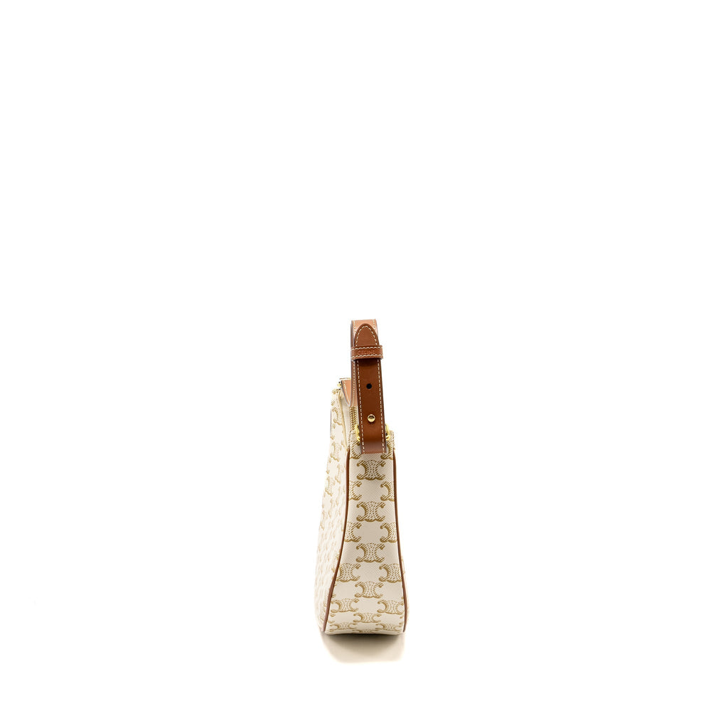 celine-meduim-ava-bag-triomphe-canvas-calfskin-white-brown-ghw