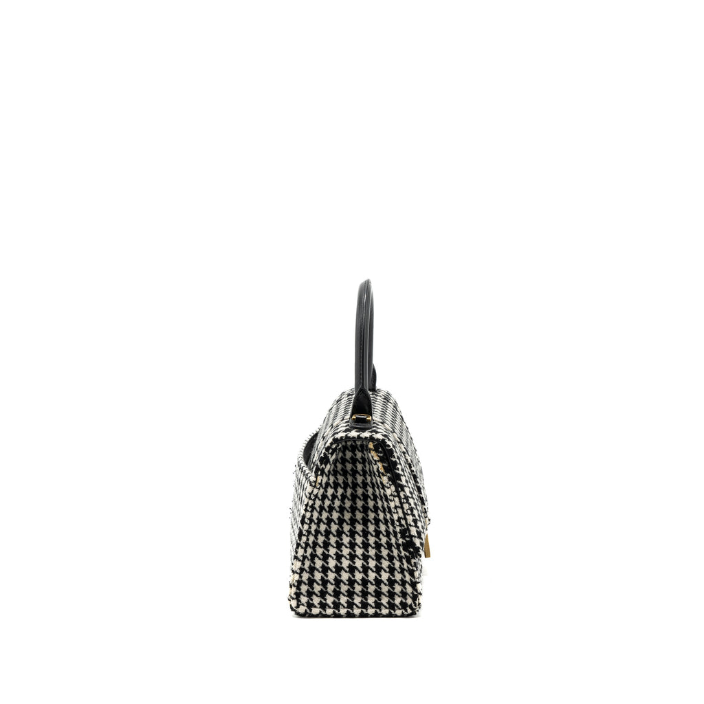 balenciaga-hourglass-s-wool-houndstooth-black-white-ghw