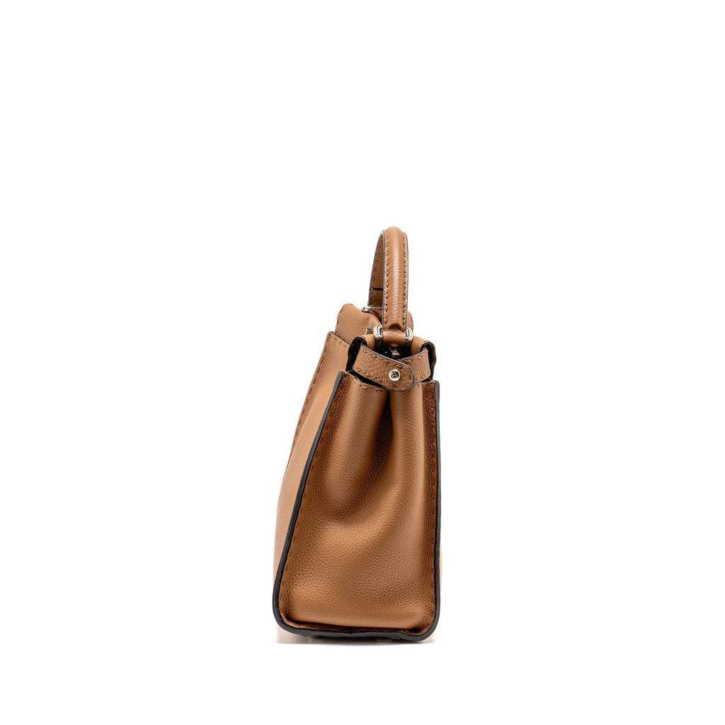 fendi-medium-peekaboo-tote-bag-grained-calfskin-caramel-shw-2