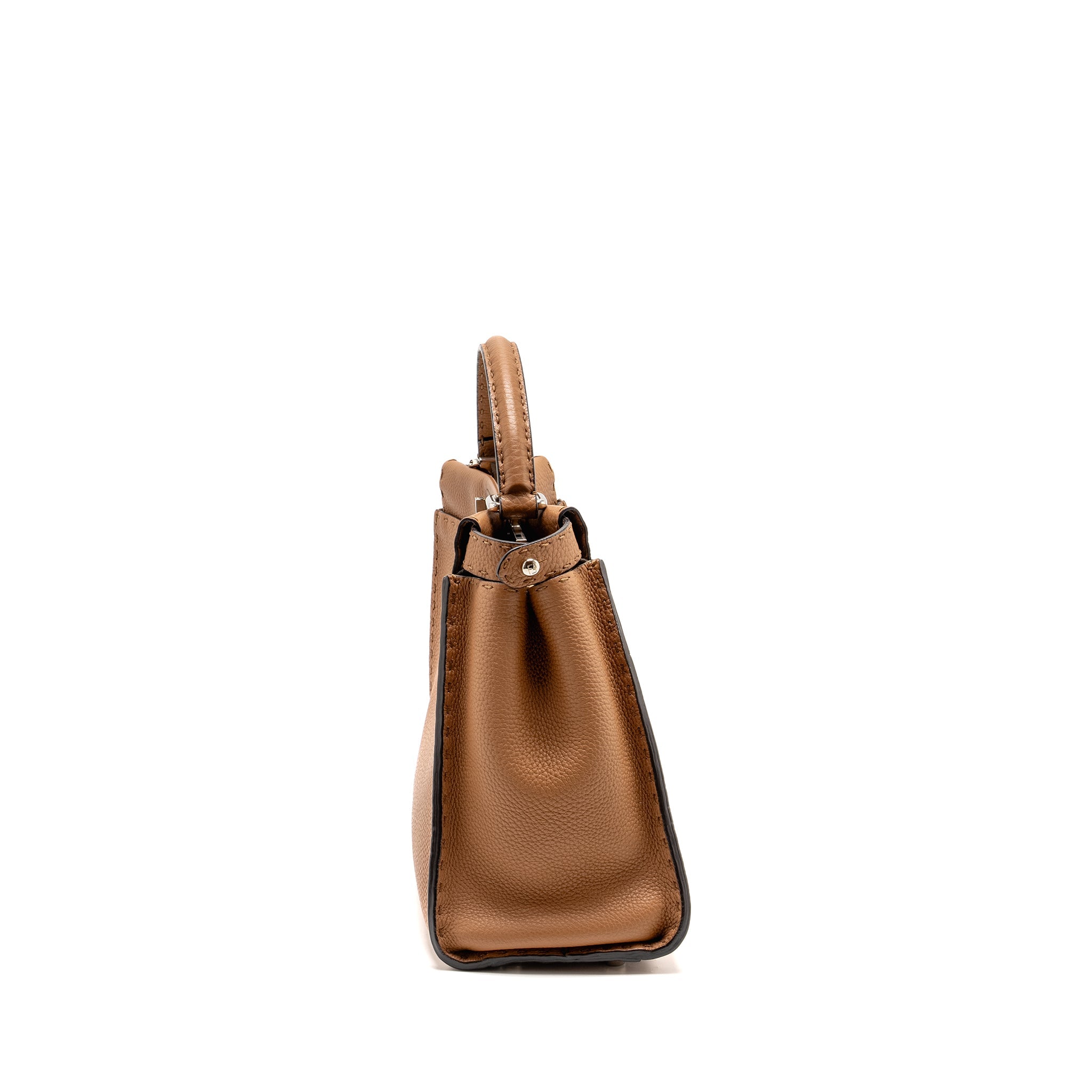 fendi-medium-peekaboo-tote-bag-grained-calfskin-caramel-shw-2