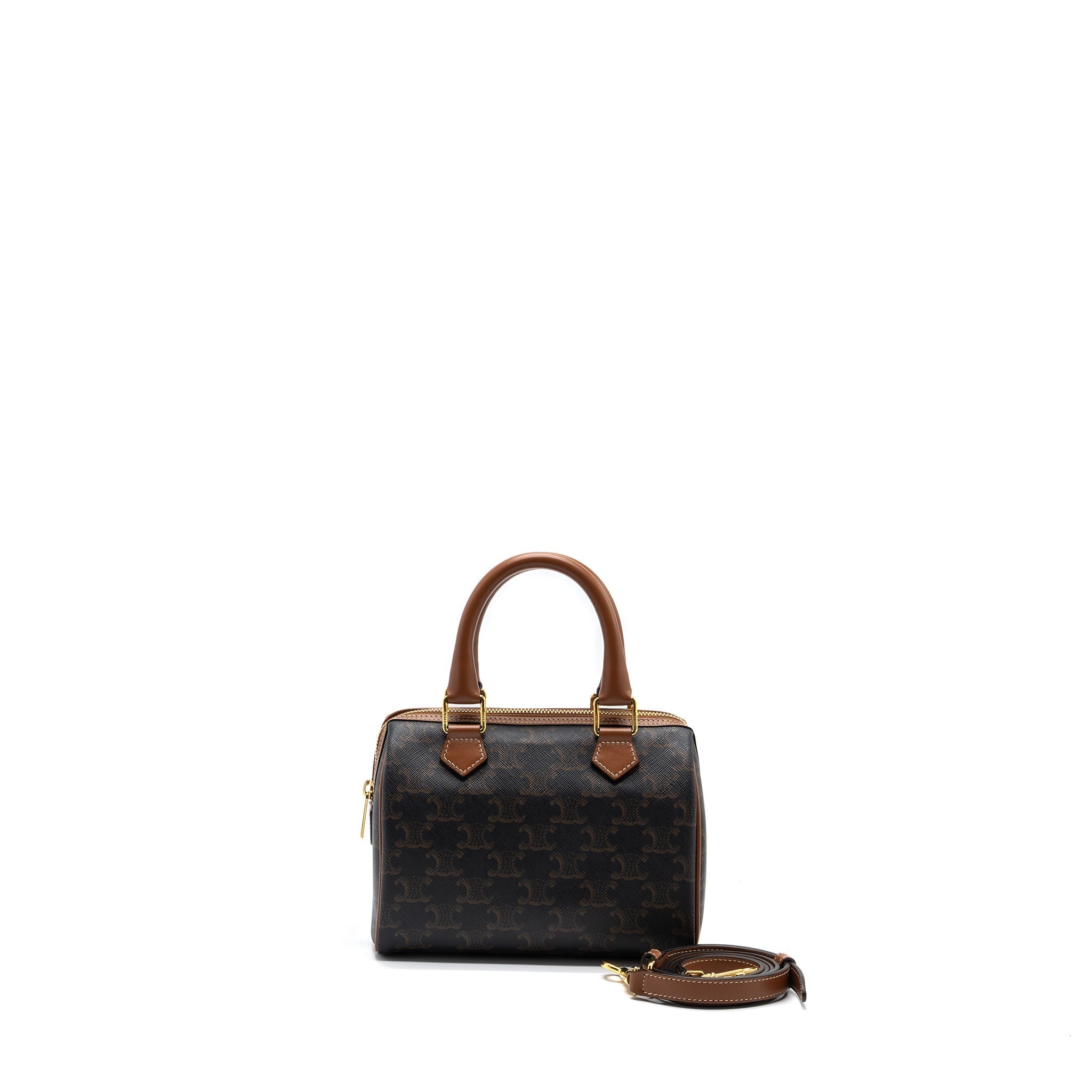 celine-small-boston-bag-triomphe-canvas-calfskin-tan-ghw