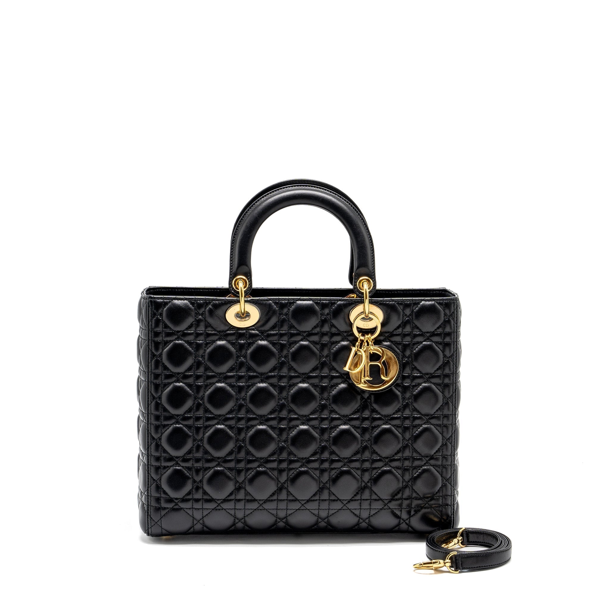 dior-large-lady-dior-lambskin-black-ghw