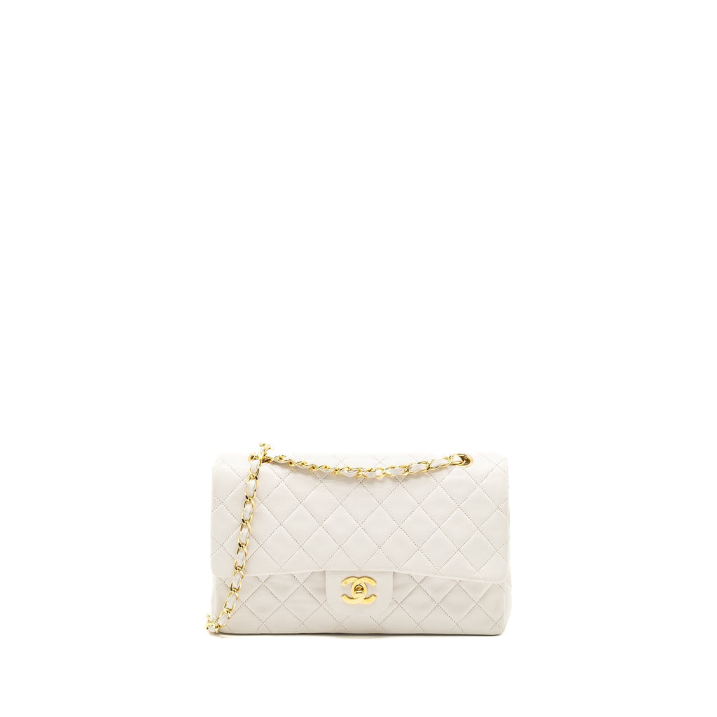 chanel-medium-classic-double-flap-bag-lambskin-white-ghw