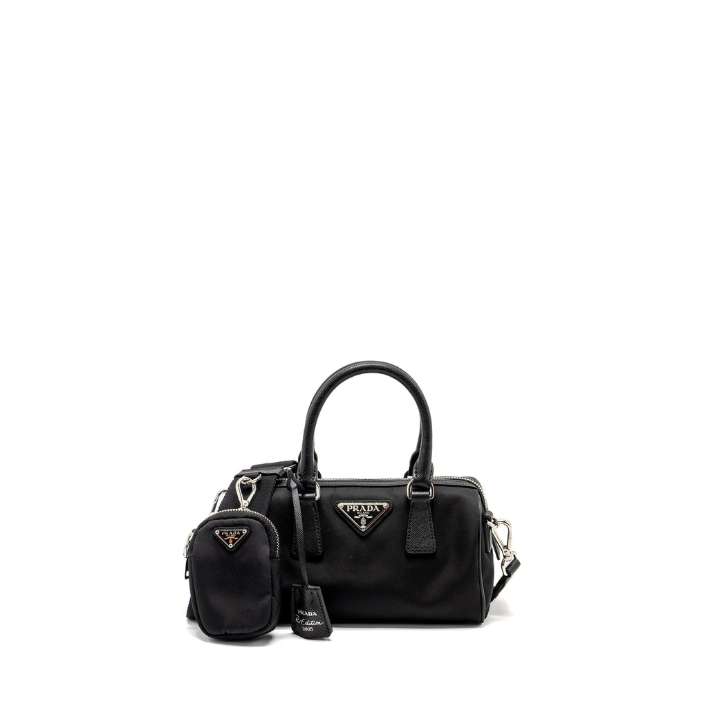 prada-top-handle-re-edition-2005-nylon-bag-black-shw