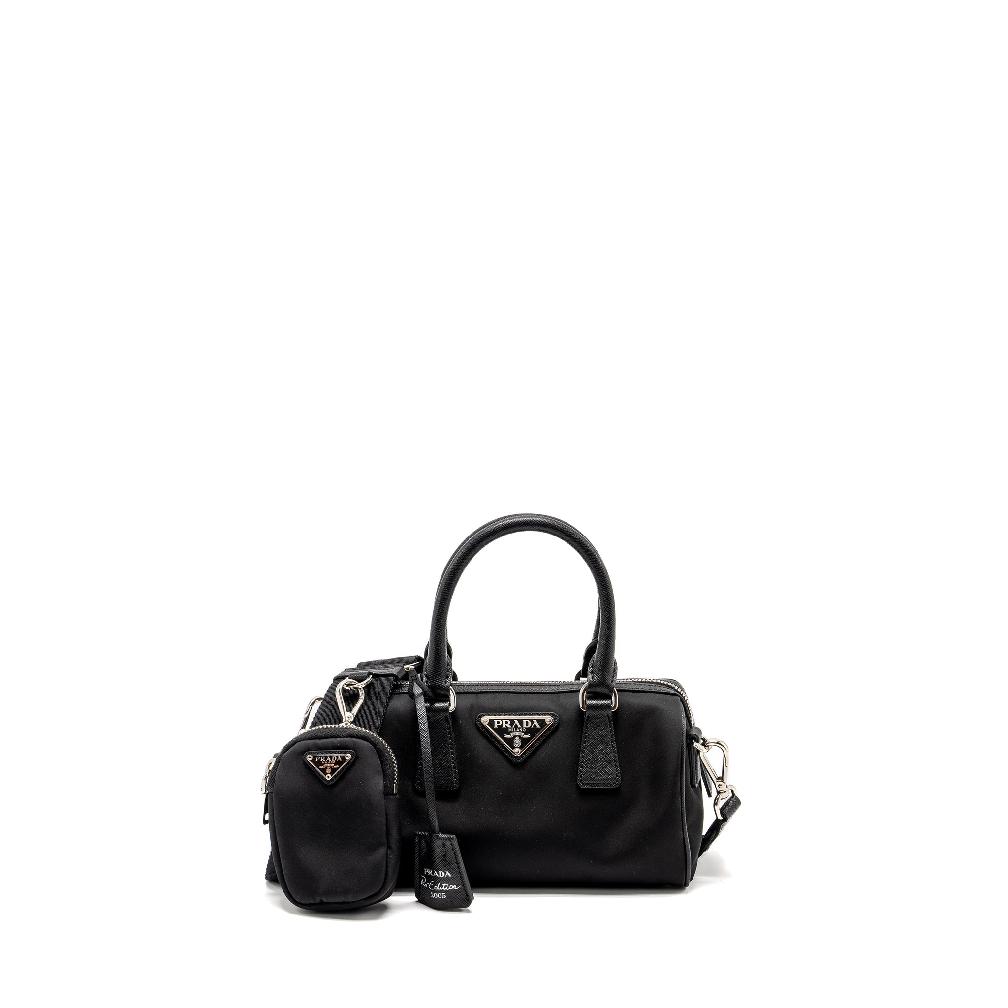 prada-top-handle-re-edition-2005-nylon-bag-black-shw