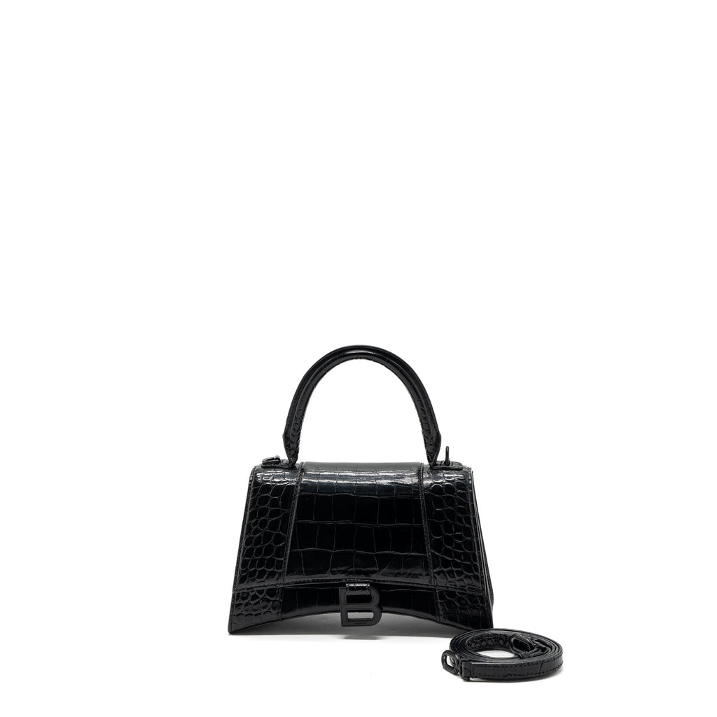 balenciaga-hourglass-s-croc-embossed-calfskin-so-black