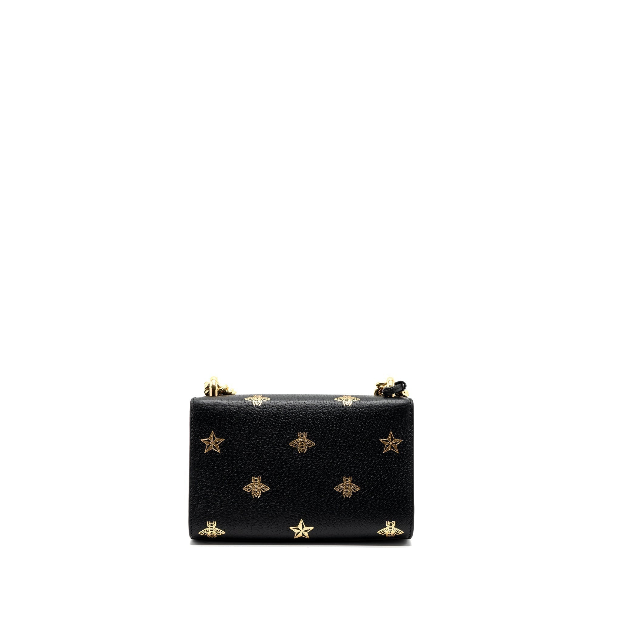 gucci-padlock-chain-bag-bee-print-calfskin-black-ghw