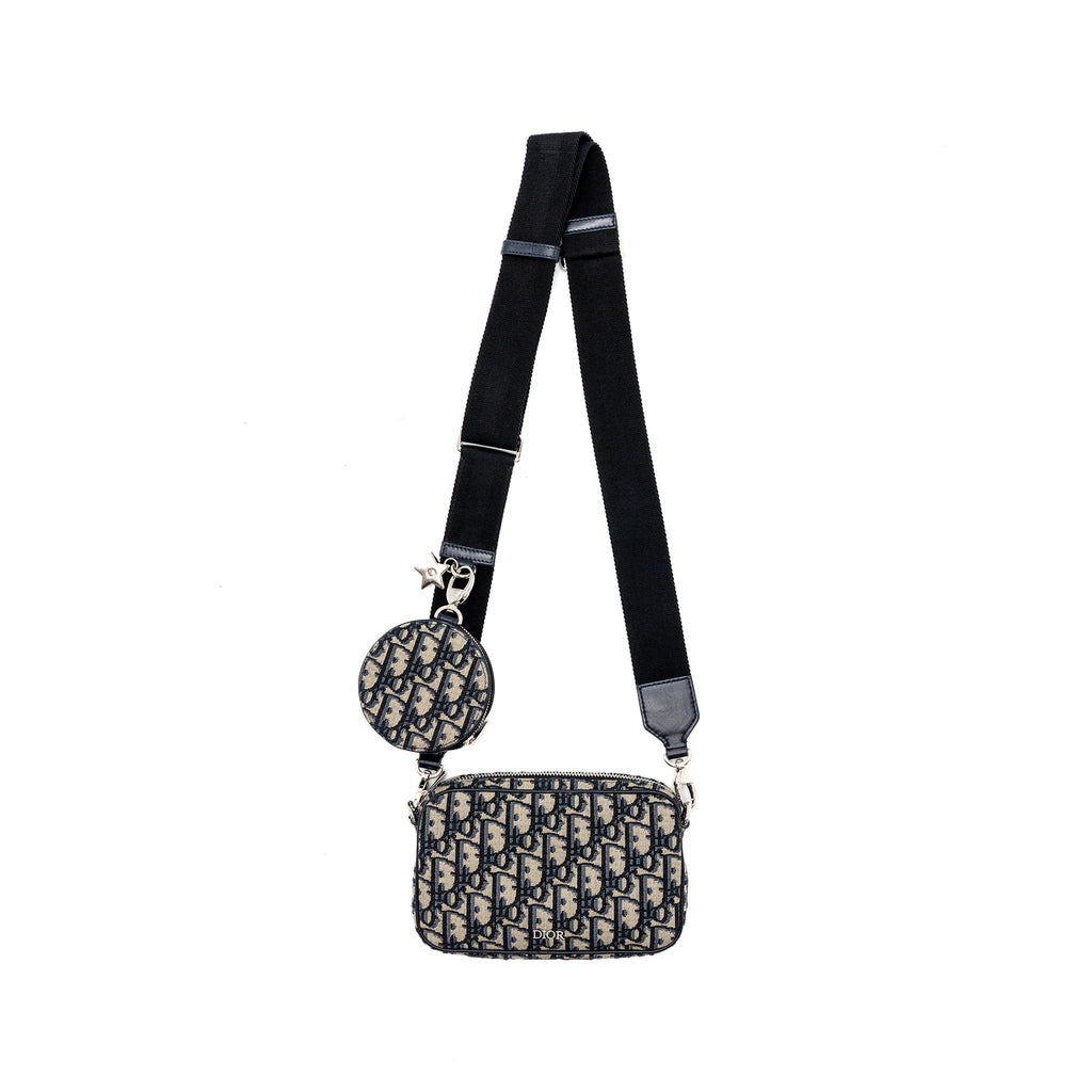 dior-3-in-1-mini-zipper-pouch-with-strap-blue-jacquard-shw