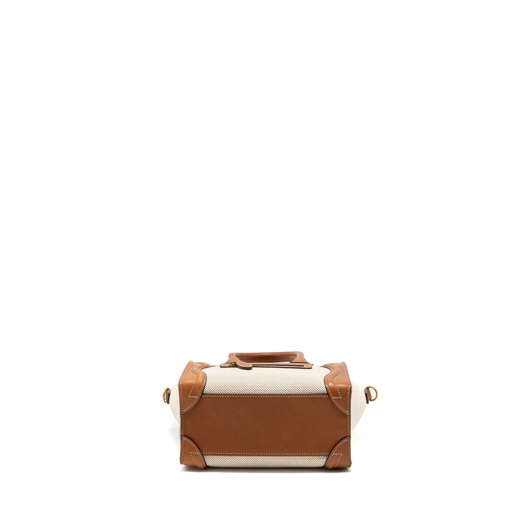 celine-nano-luggage-bag-canvas-leather-tan-white-ghw