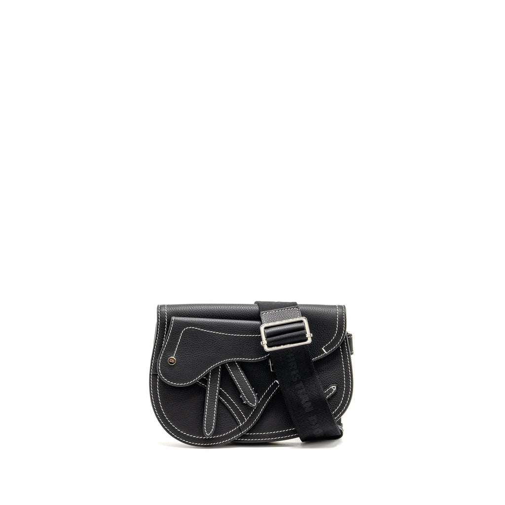 dior-x-kaws-pouch-saddle-bag-leather-black-shw-copy