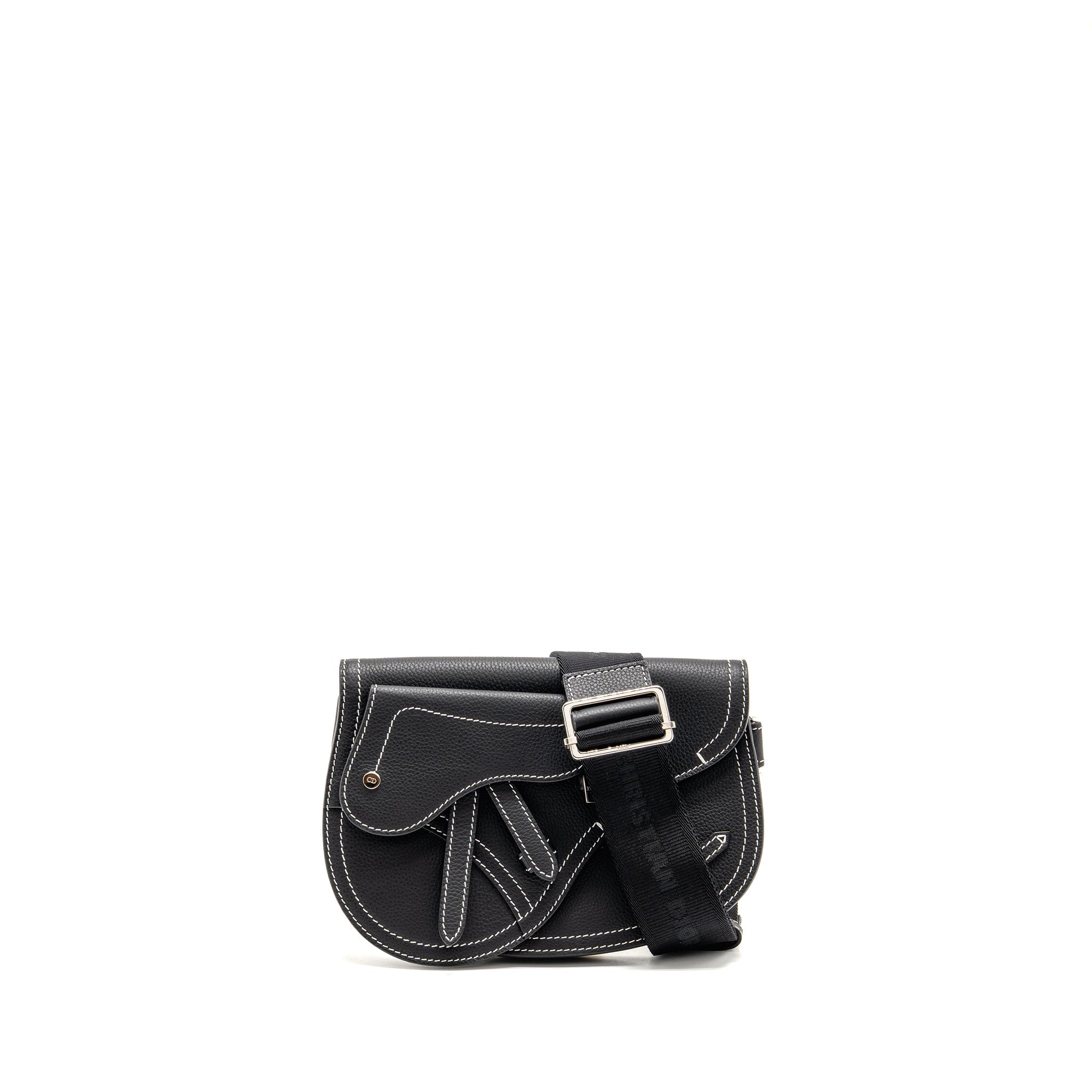 dior-x-kaws-pouch-saddle-bag-leather-black-shw-copy