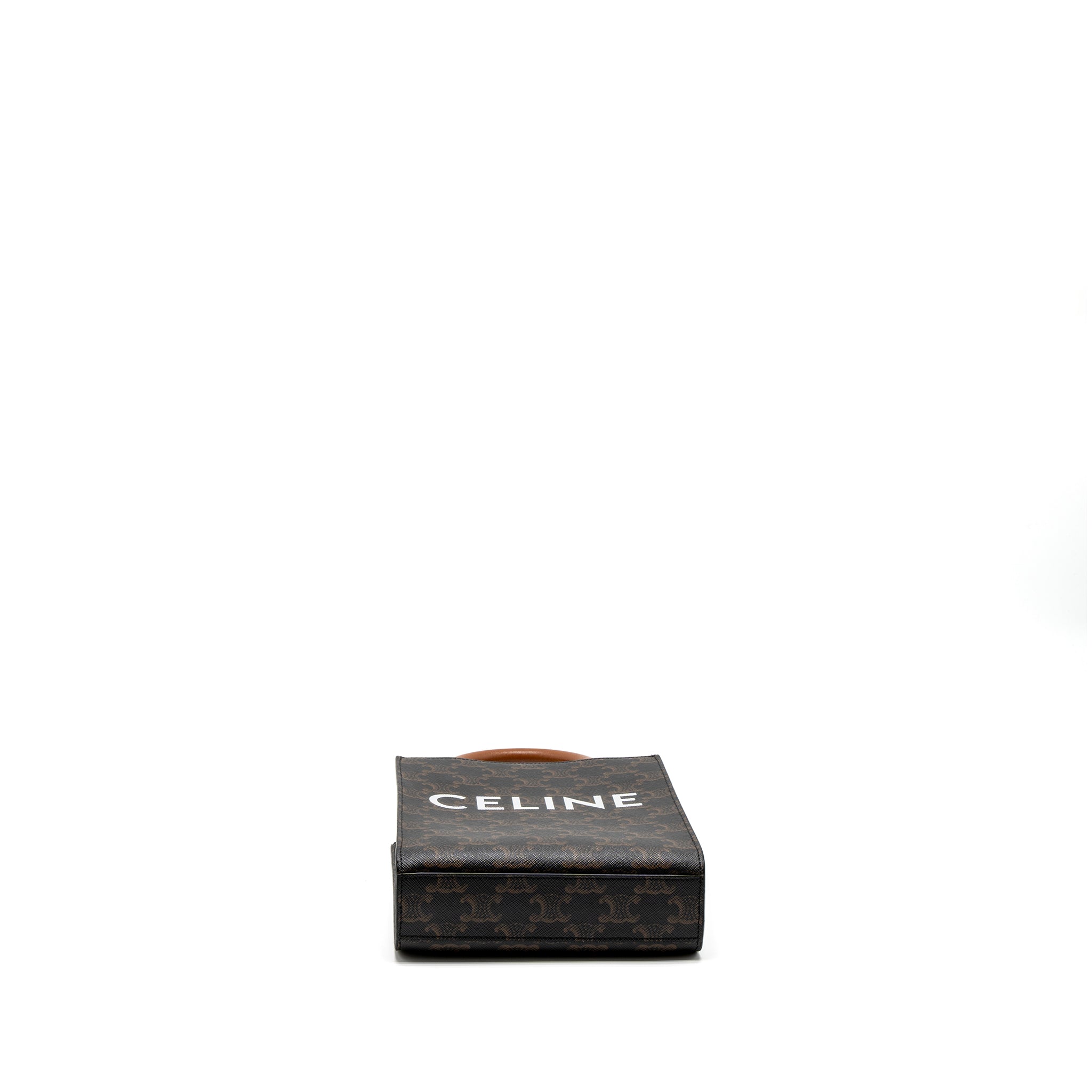 celine-mini-vertical-cabas-triomphe-canvas-brown-ghw