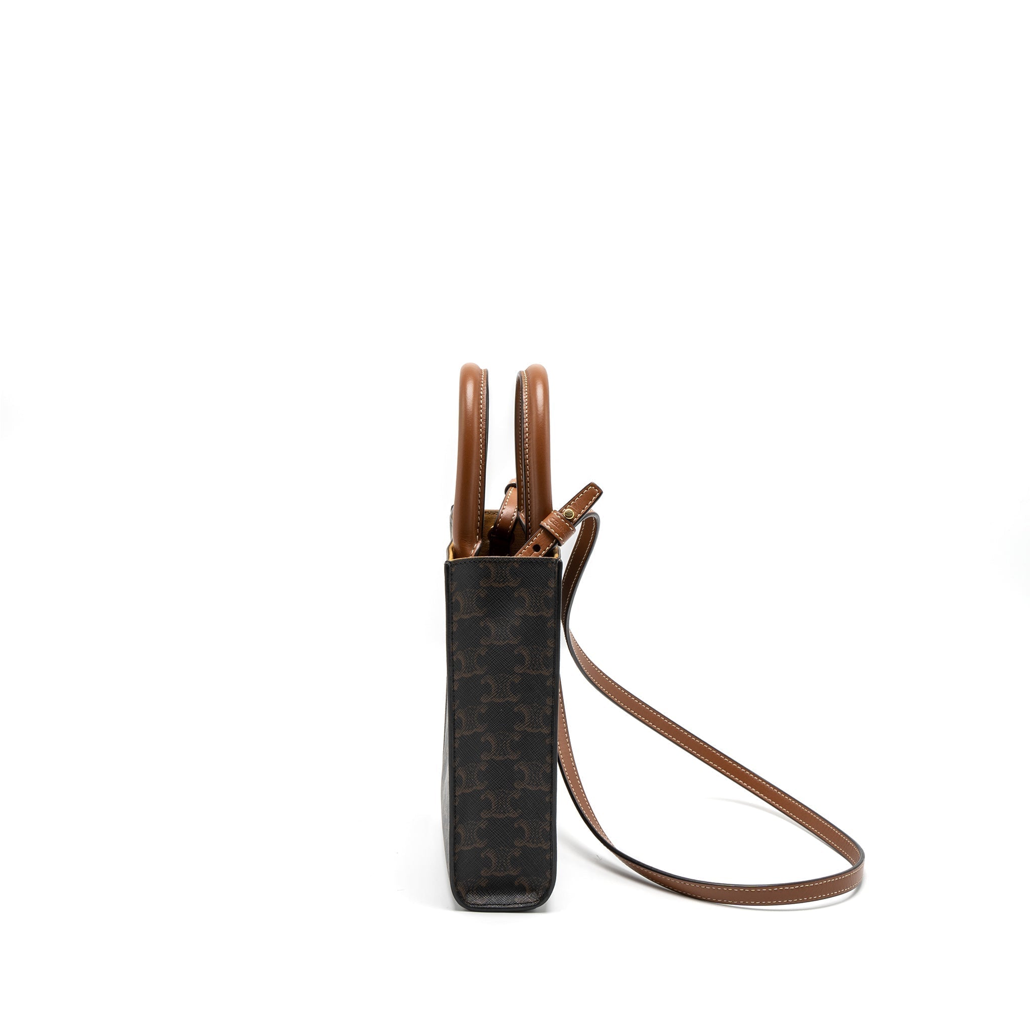 celine-mini-vertical-cabas-triomphe-canvas-brown-ghw