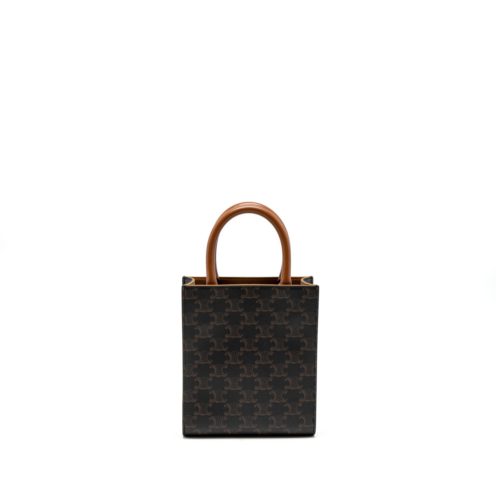 celine-mini-vertical-cabas-triomphe-canvas-brown-ghw
