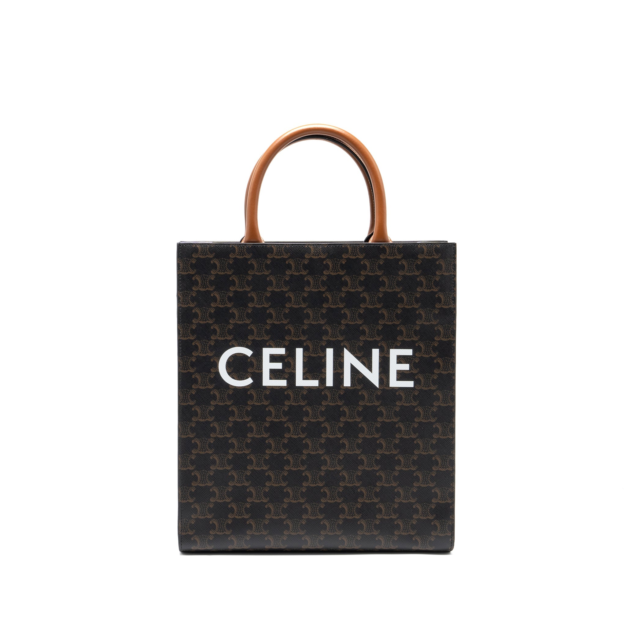 celine-small-cabas-vertical-in-triomphe-canvas-calfskin-tan-ghw