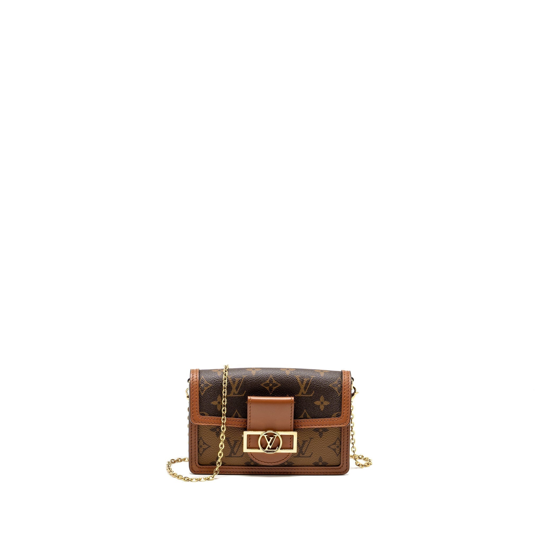 louis-vuitton-dauphine-chain-wallet-monogram-reverse-canvas-ghw