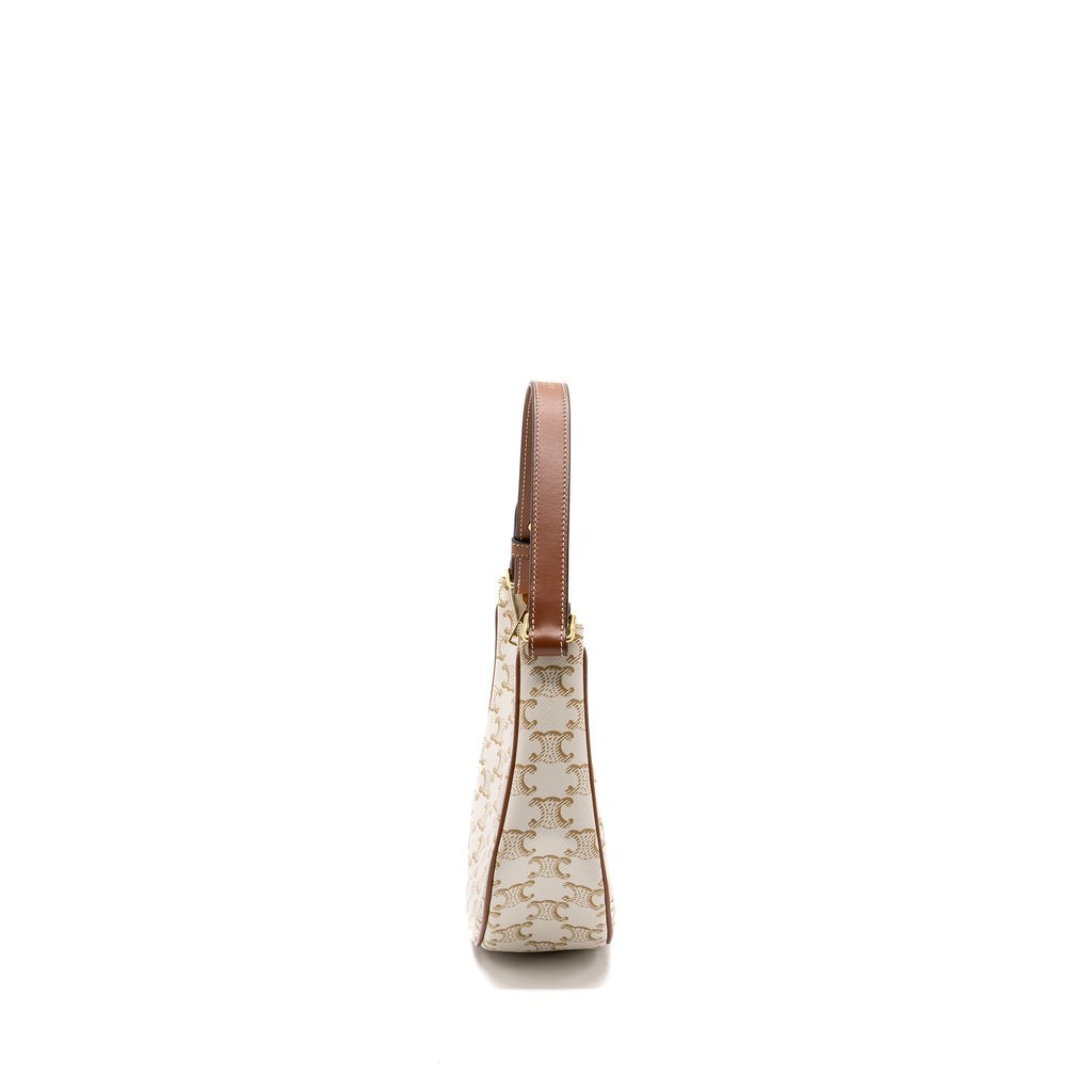 celine-ava-bag-triomphe-canvas-calfskin-white-ghw-1