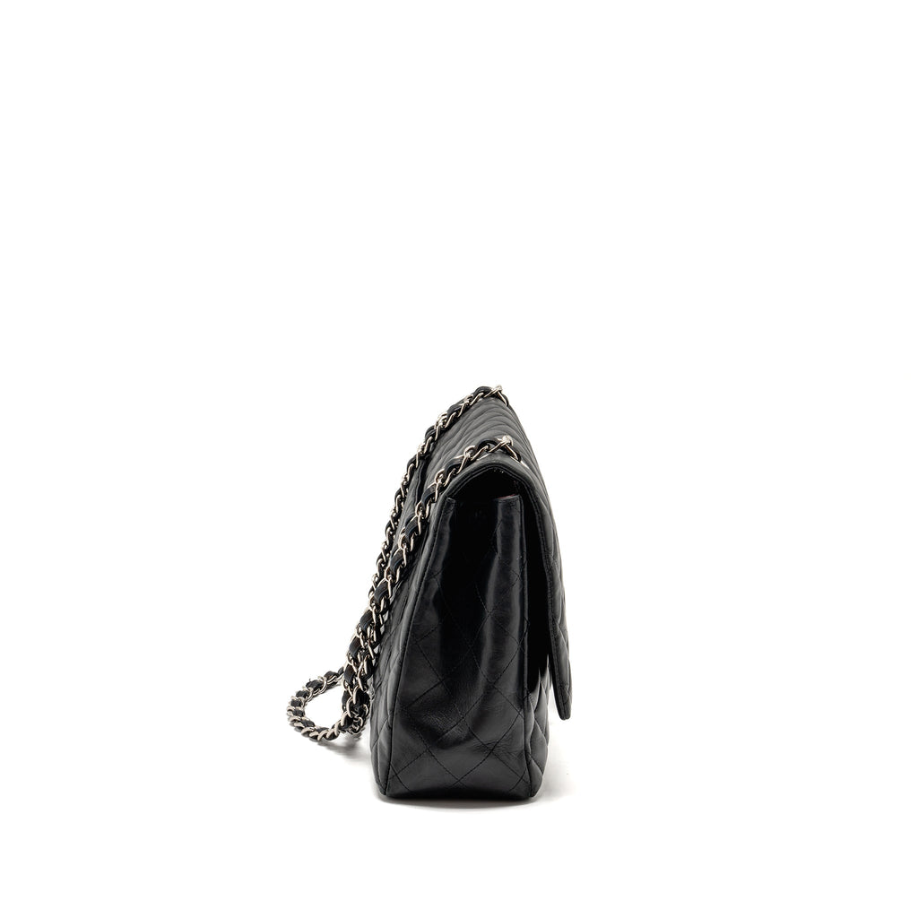 chanel-maxi-classic-single-flap-bag-lambskin-black-shw-copy