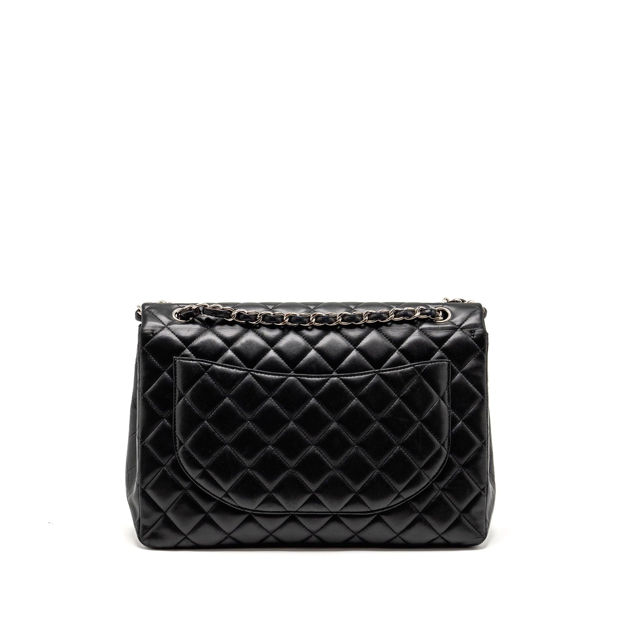 chanel-maxi-classic-single-flap-bag-lambskin-black-shw-copy