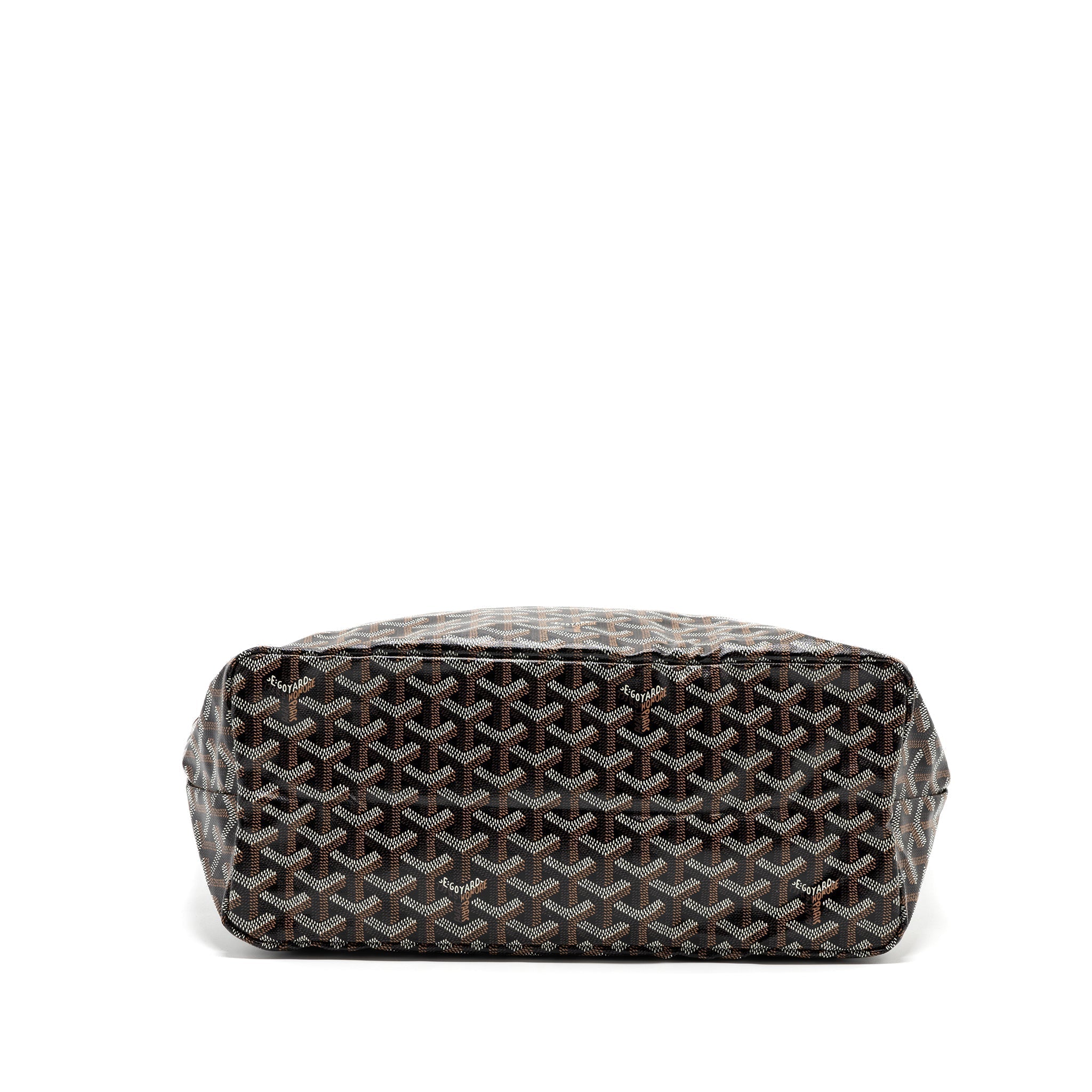 goyard-saint-louis-pm-tote-canvas-black-brown-shw