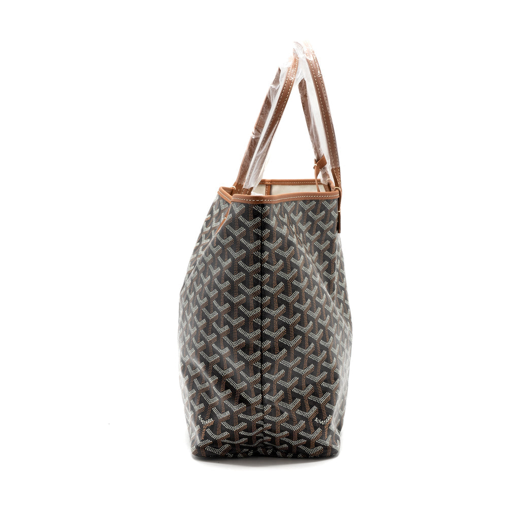 goyard-saint-louis-pm-tote-canvas-black-brown-shw