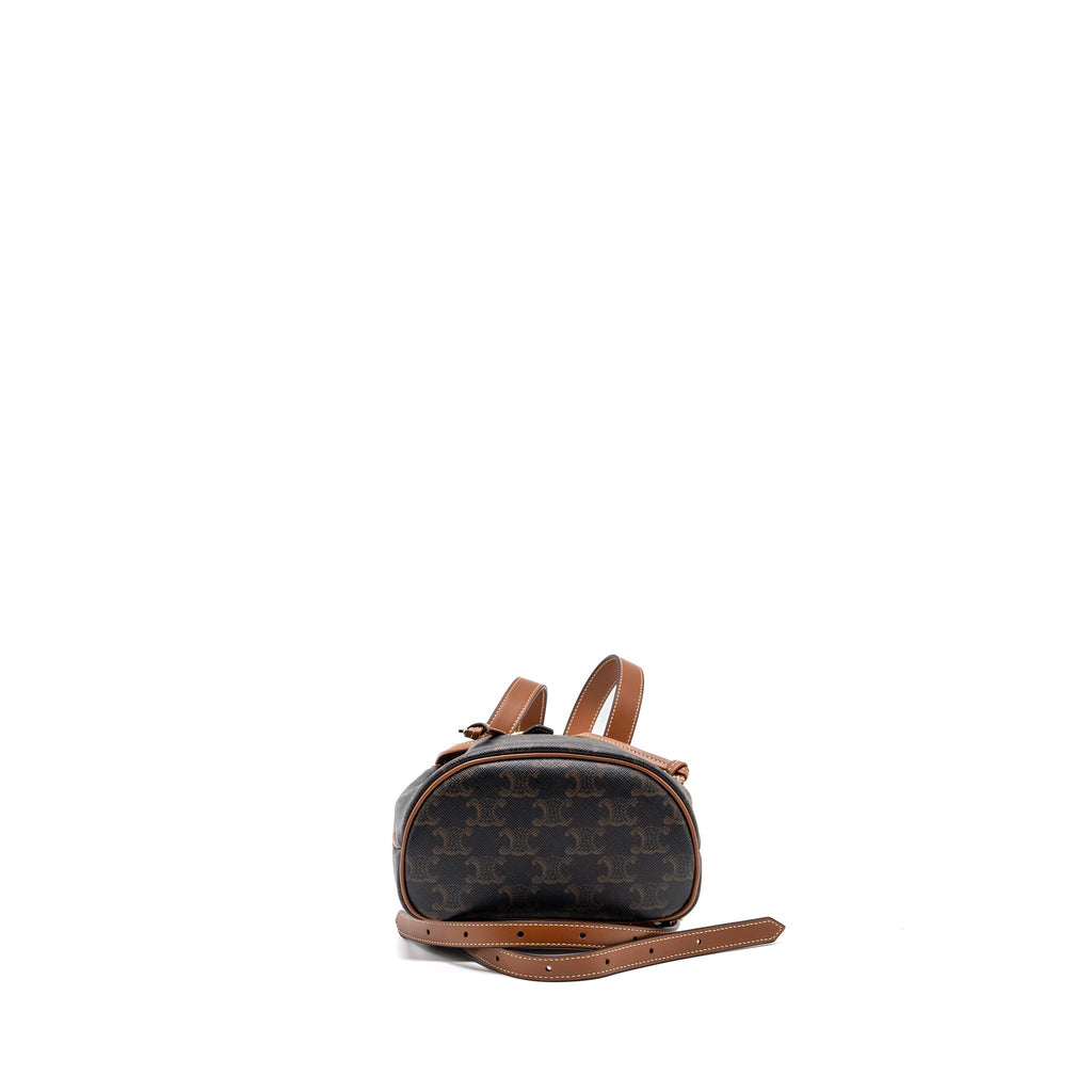 celine-mini-backpack-folco-triomphe-canvas-calfskin-tan-ghw