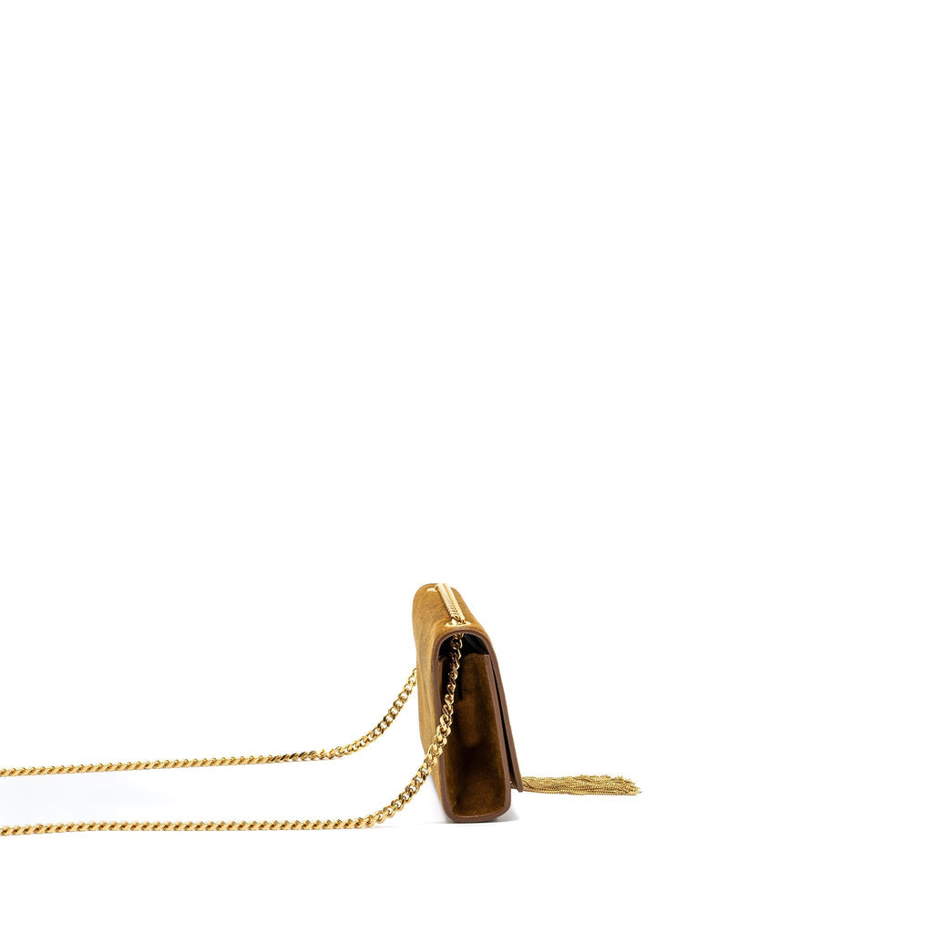 saint-laurent-kate-chain-wallet-with-tassel-suede-leather-brown-ghw