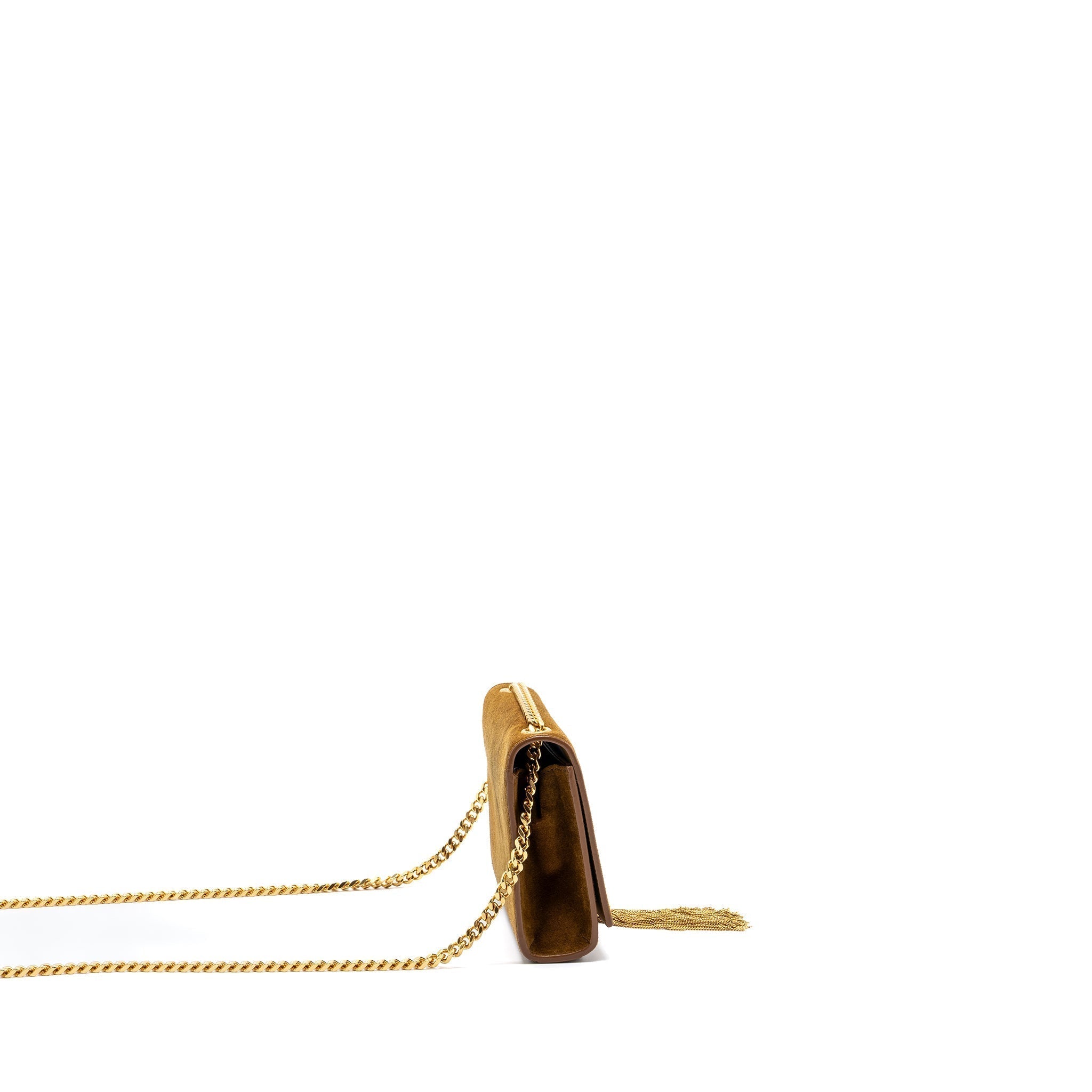 saint-laurent-kate-chain-wallet-with-tassel-suede-leather-brown-ghw