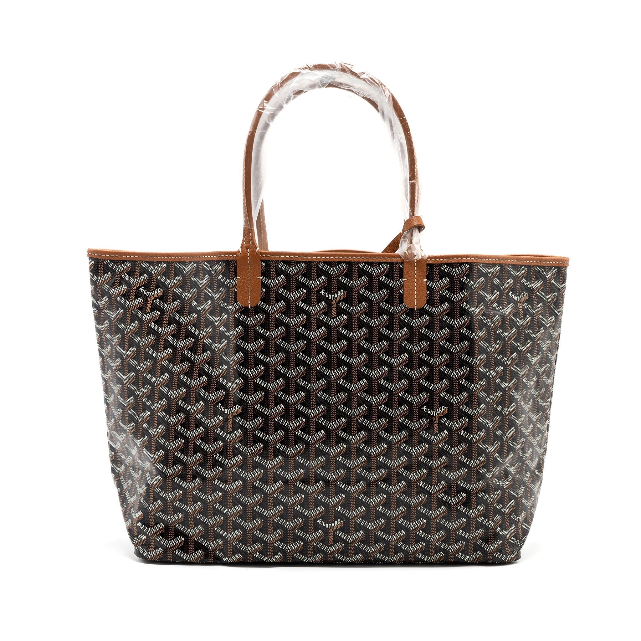 goyard-saint-louis-pm-tote-canvas-black-brown-shw
