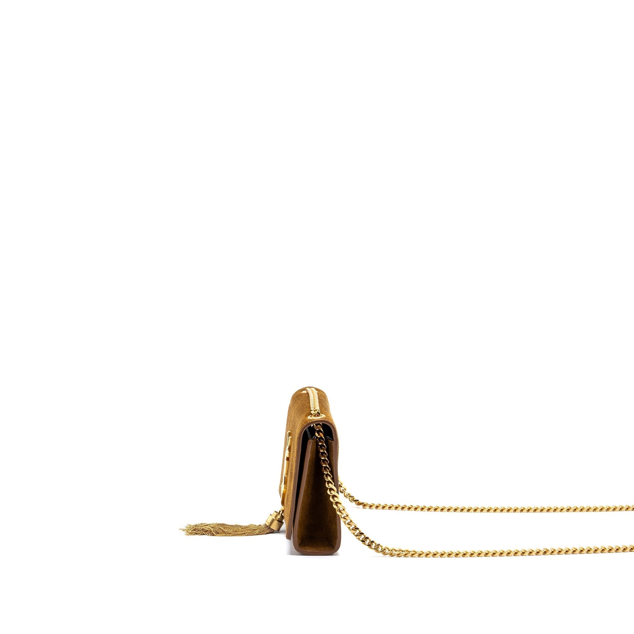 saint-laurent-kate-chain-wallet-with-tassel-suede-leather-brown-ghw