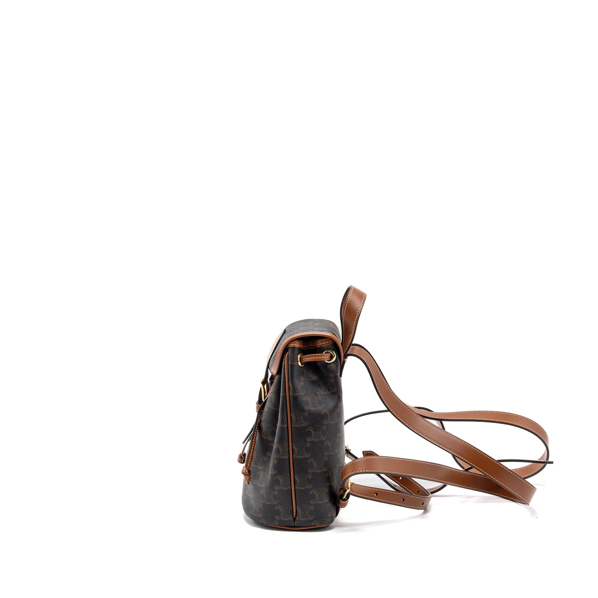 celine-mini-backpack-folco-triomphe-canvas-calfskin-tan-ghw
