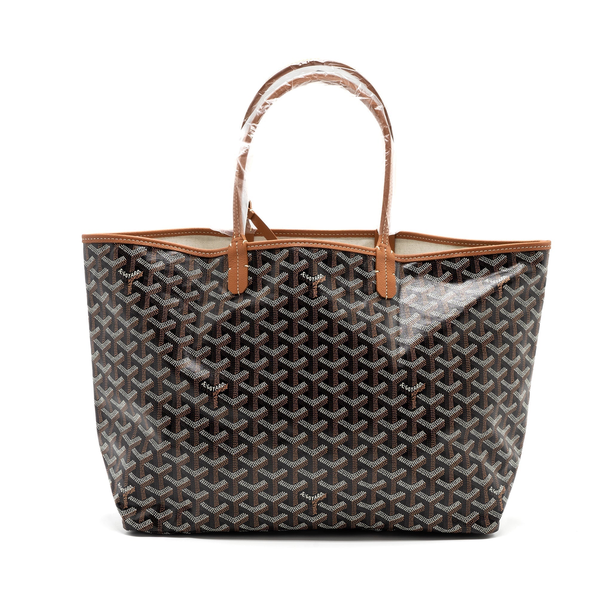 goyard-saint-louis-pm-tote-canvas-black-brown-shw