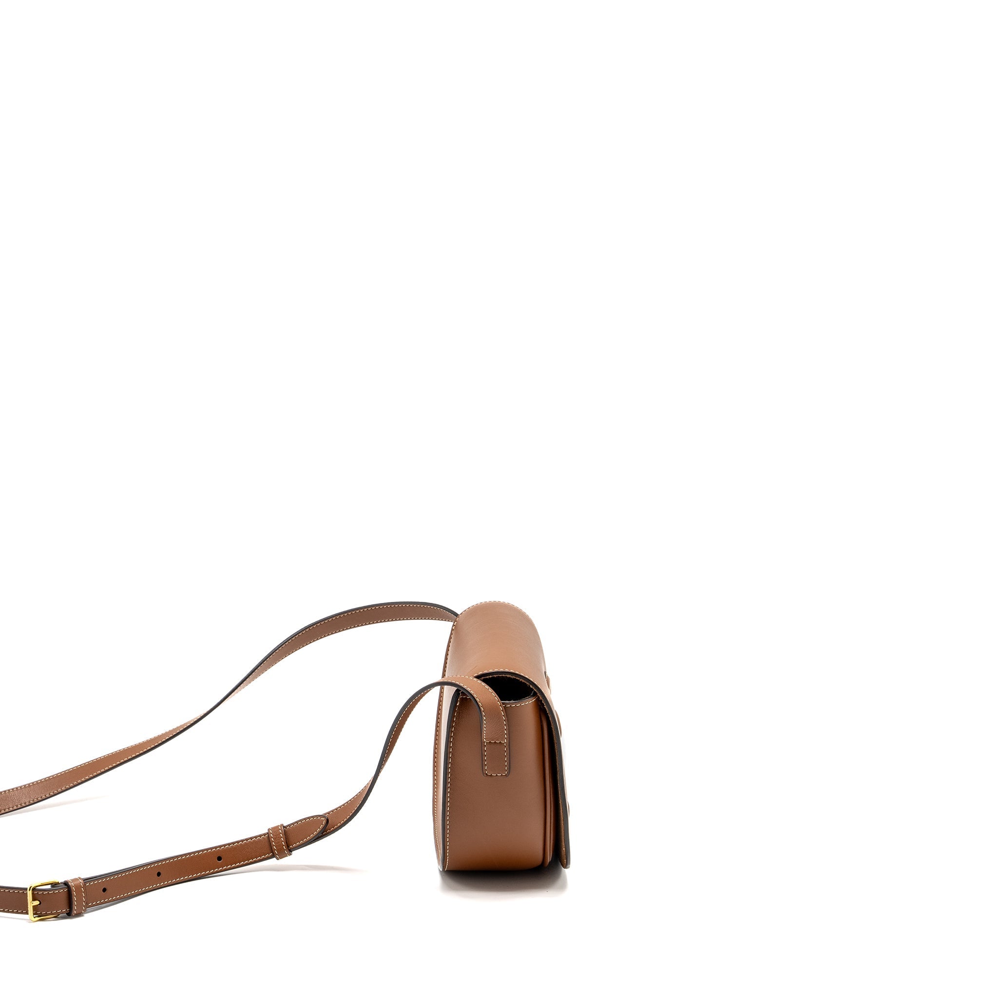 celine-folco-cuir-triomphe-smooth-calfskin-tan-ghw