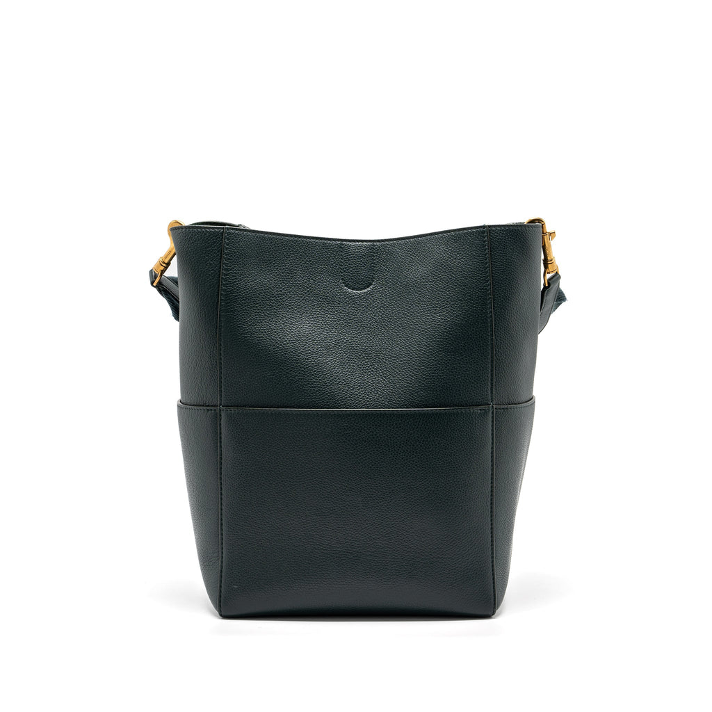 celine-sangle-bucket-bag-calfskin-dark-green-ghw-2